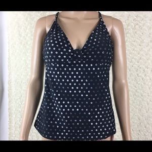 Athleta 36 D/DD Underwire Tankini Swim Top